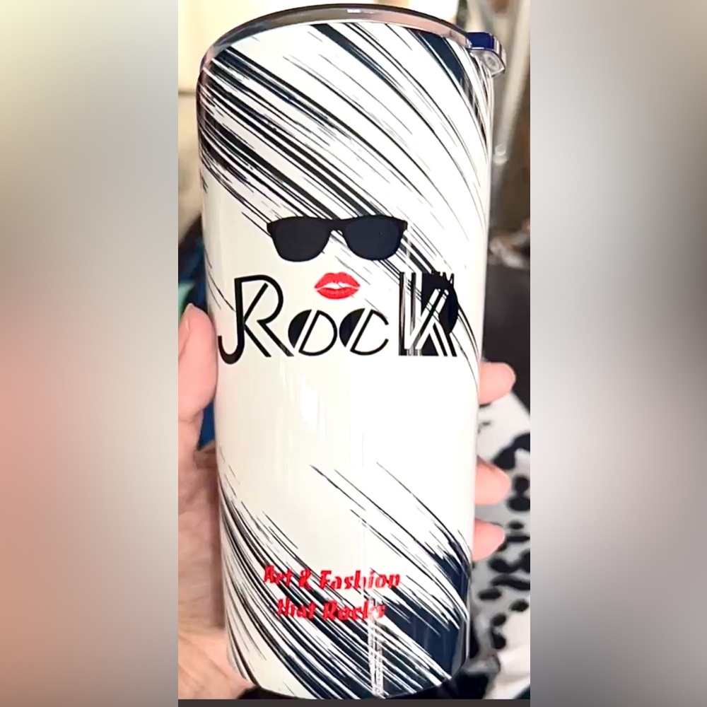 JRock Custom Travel Mug Tumbler DISHWASHER SAFE ♥️♥️. Double vac seal.